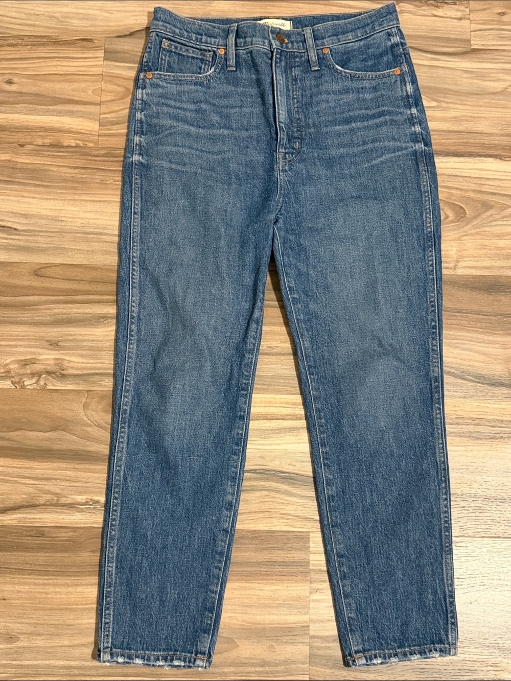 Madewell Women's High Rise Stovepipe Jeans Medium Wash Size 29 Straight Leg